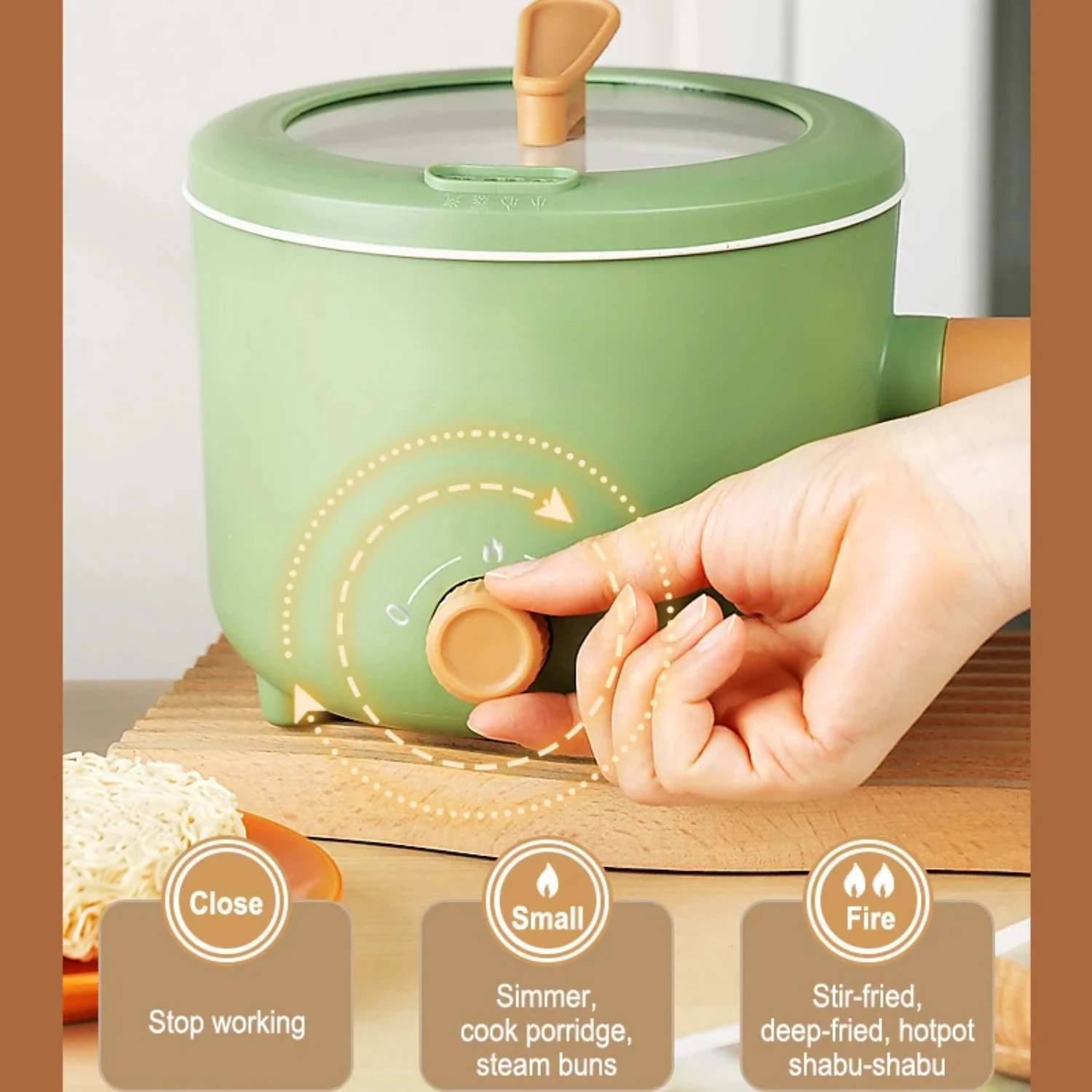 Household Mini Rice Cooker Non-stick Pan Portable Multi Cooker 4