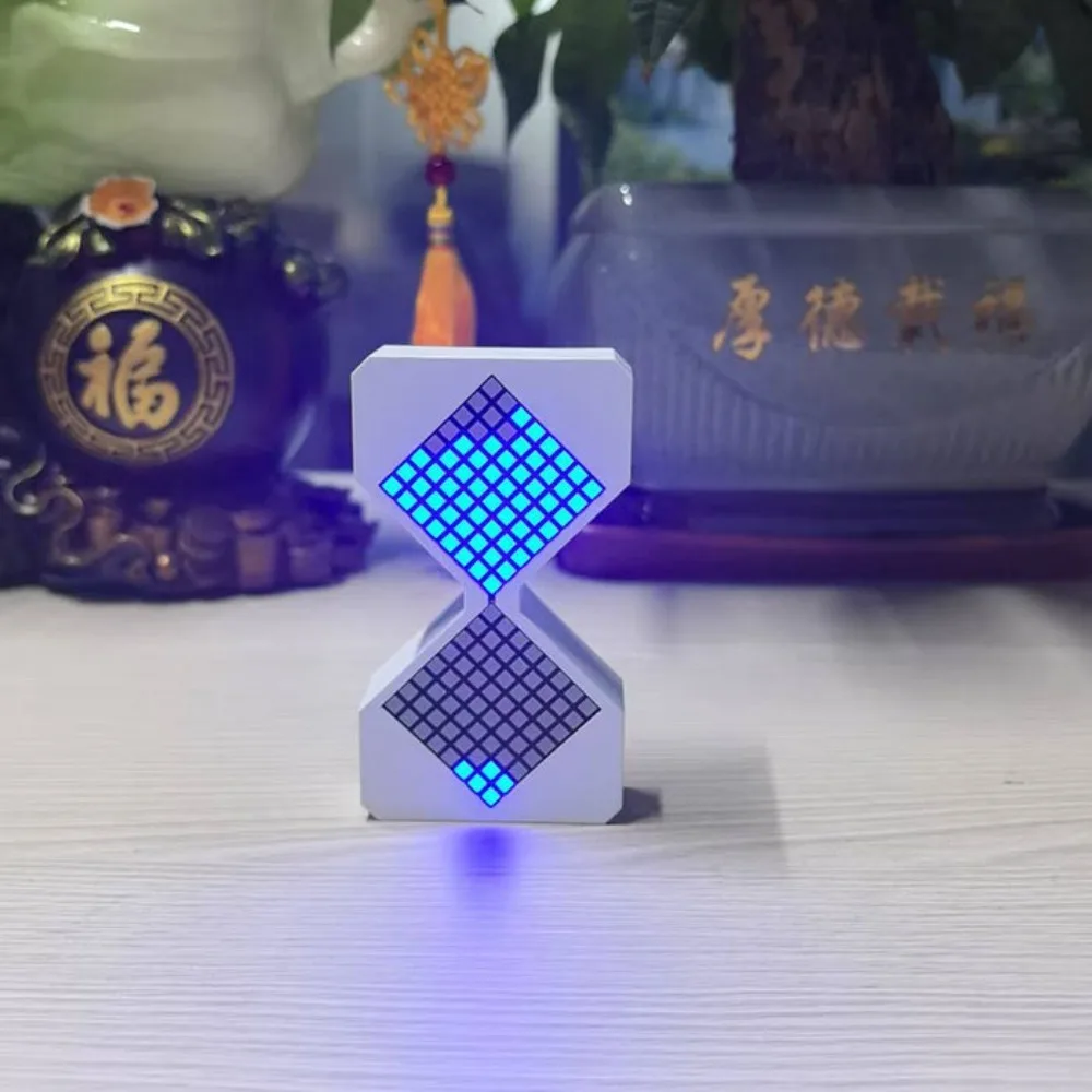 사이버 스타일 LED 전자 모래시계 1-30분 타이머 기술 감각 DIY 디지털 모래시계 스트레스 해소 장난감 홈 데코레이션