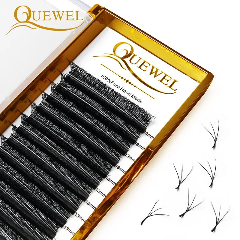 Quewel Private Label Personal Logo Eyelash Extension Free Design OEM/ODM Custom Brand Name DIY Logo Wholesale Your Own Lashes 4
