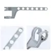 1~3PCS Non-slip Hanging Clothes Drying Rack Removable Storage Racks Seven-hole Porous Clothes Organizer Clothes Hanger 1
