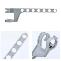 1~3PCS Non-slip Hanging Clothes Drying Rack Removable Storage Racks Seven-hole Porous Clothes Organizer Clothes Hanger 1