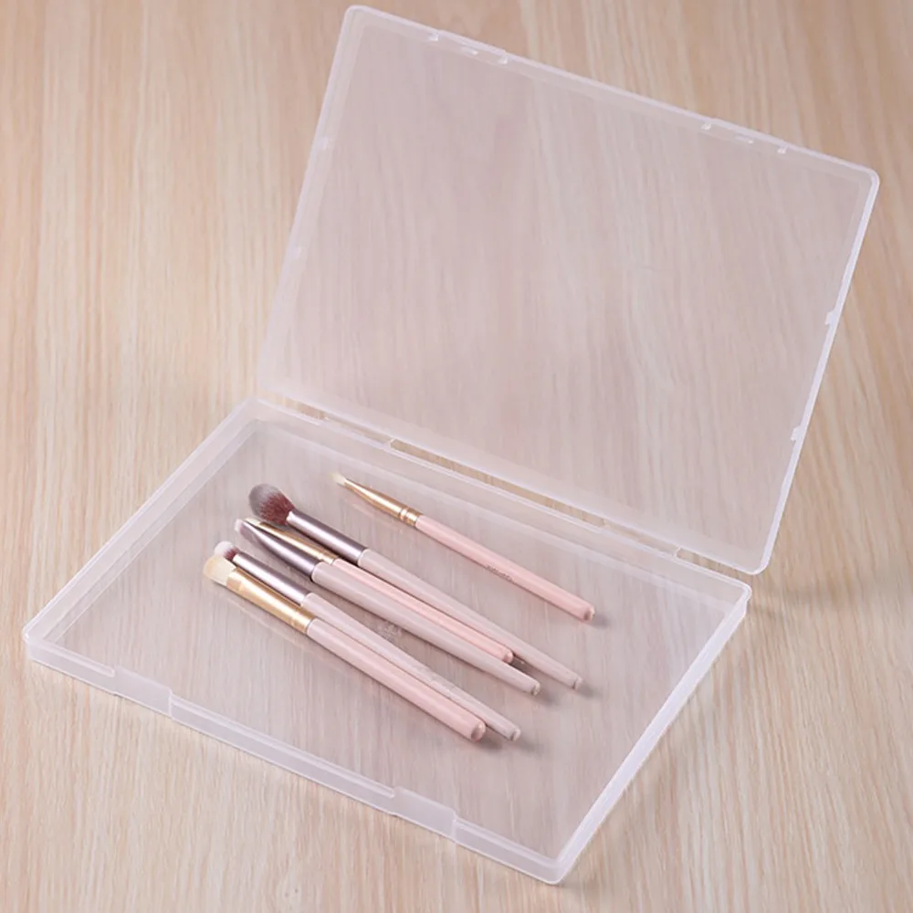 Portable Container Case Rectangular Plastic Clear Storage Box Eco-friendly Transparent Wear-resistant 4 Sizes Bead Organizer Box