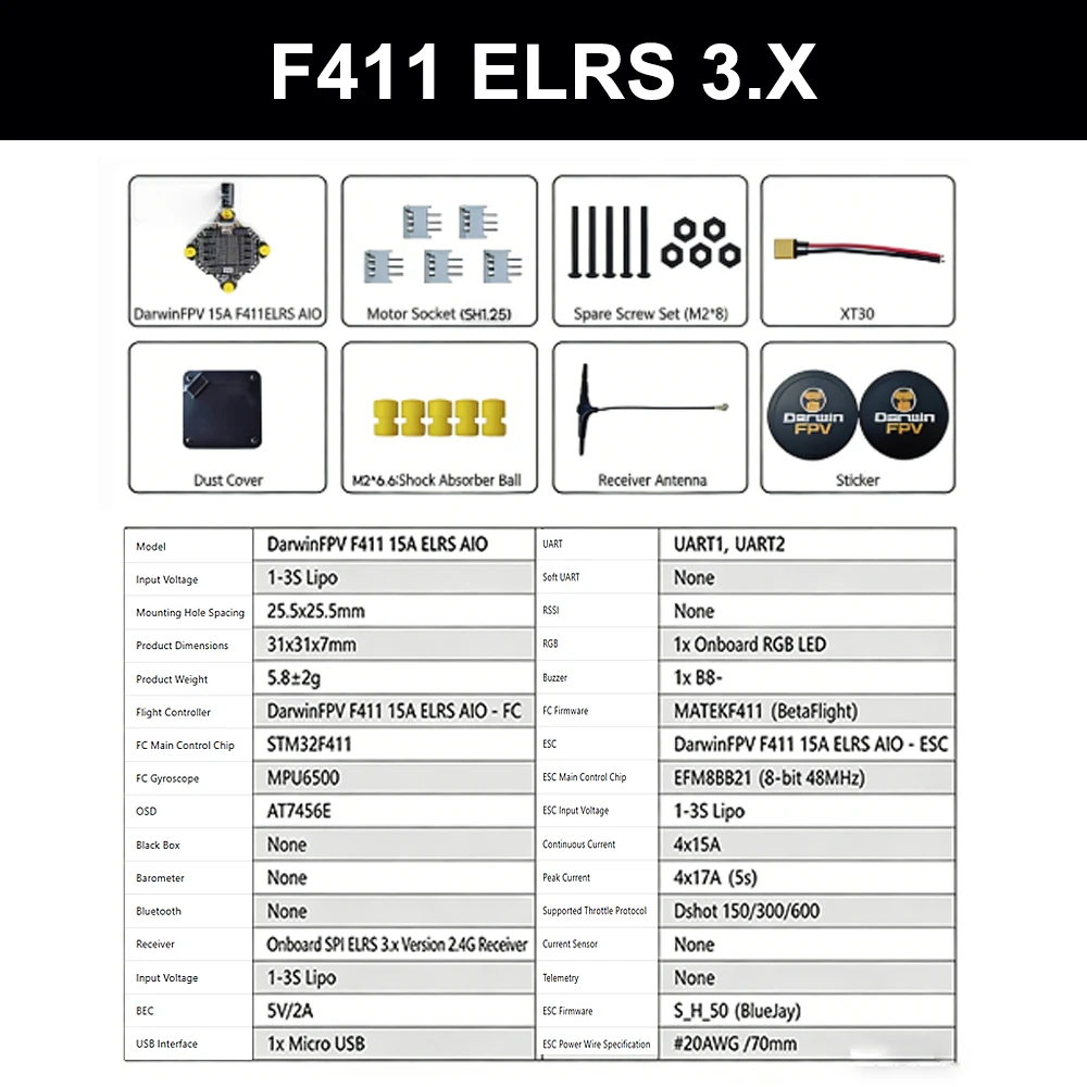 F411 ELRS 3.X