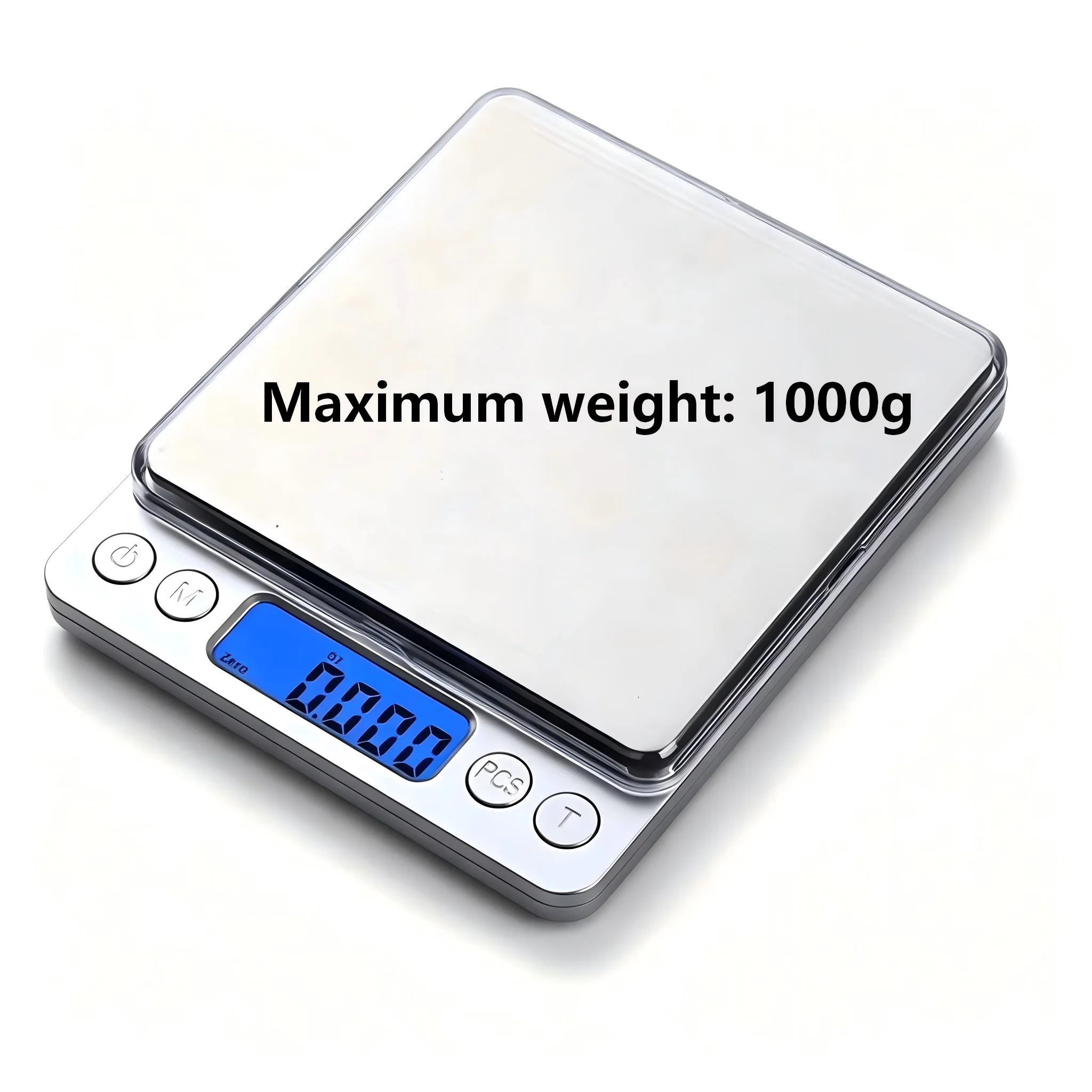 Stainless Steel Digital Kitchen Scale with LCD Display for Precise Cooking and Dieting