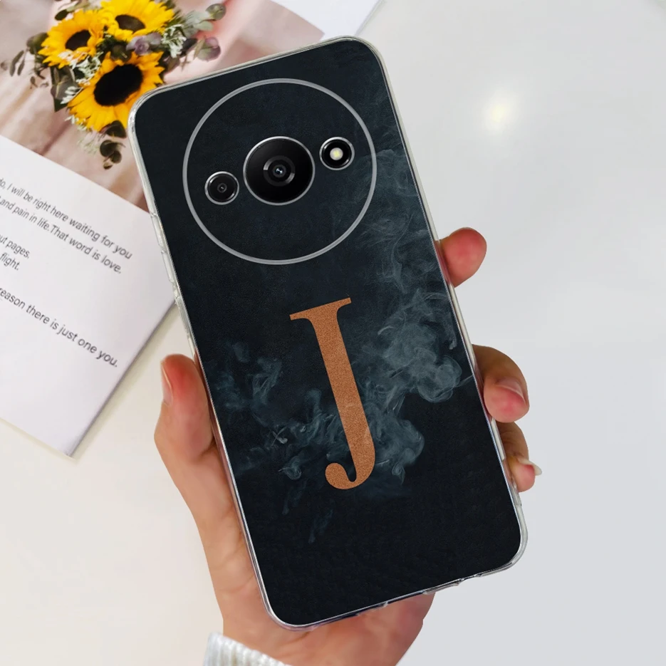Stylish Clear Silicone Soft TPU Phone Case with Letter Design - 2024 Edition