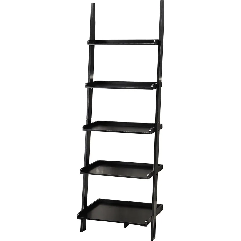 

Convenience Concepts American Heritage 5 shelves Bookshelf Ladder, Black