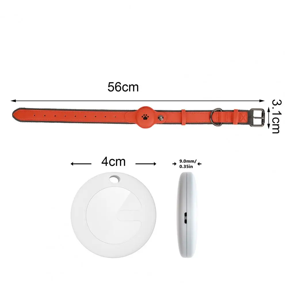 Leather Pet Adjustable Collars Pet Cat Collar For IOS Protective Tracker Anti Lost Positioning Collar GPS Tracker