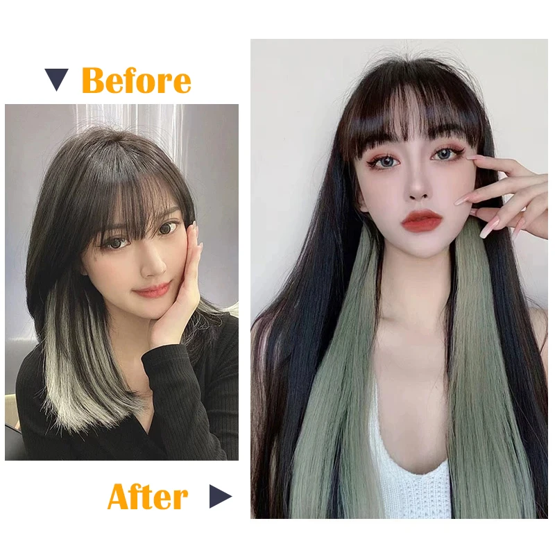JENSFN Bulk Color Hair Extensions Human Hair Straight 22 Inch 20g Strand #613 60 Color Salon Supplies human hair extensions