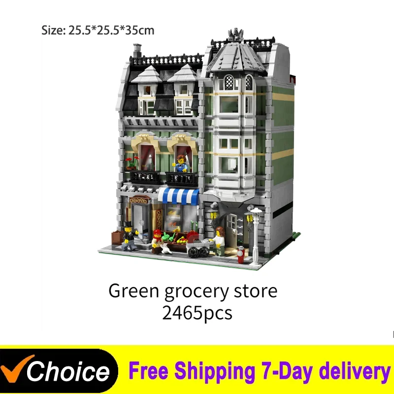 Green Grocer Compatible 10185 15008 84008 Building Blocks Bricks Birthday Christmas Gifts Toys 2352 pcs building block toys