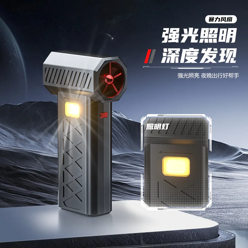 2026 New Brushless Electric Air Duster 6-Speed Adjustable Turbo Blower Jet Fan Rechargeable For Keyboard Car Cleaning With Usb-C