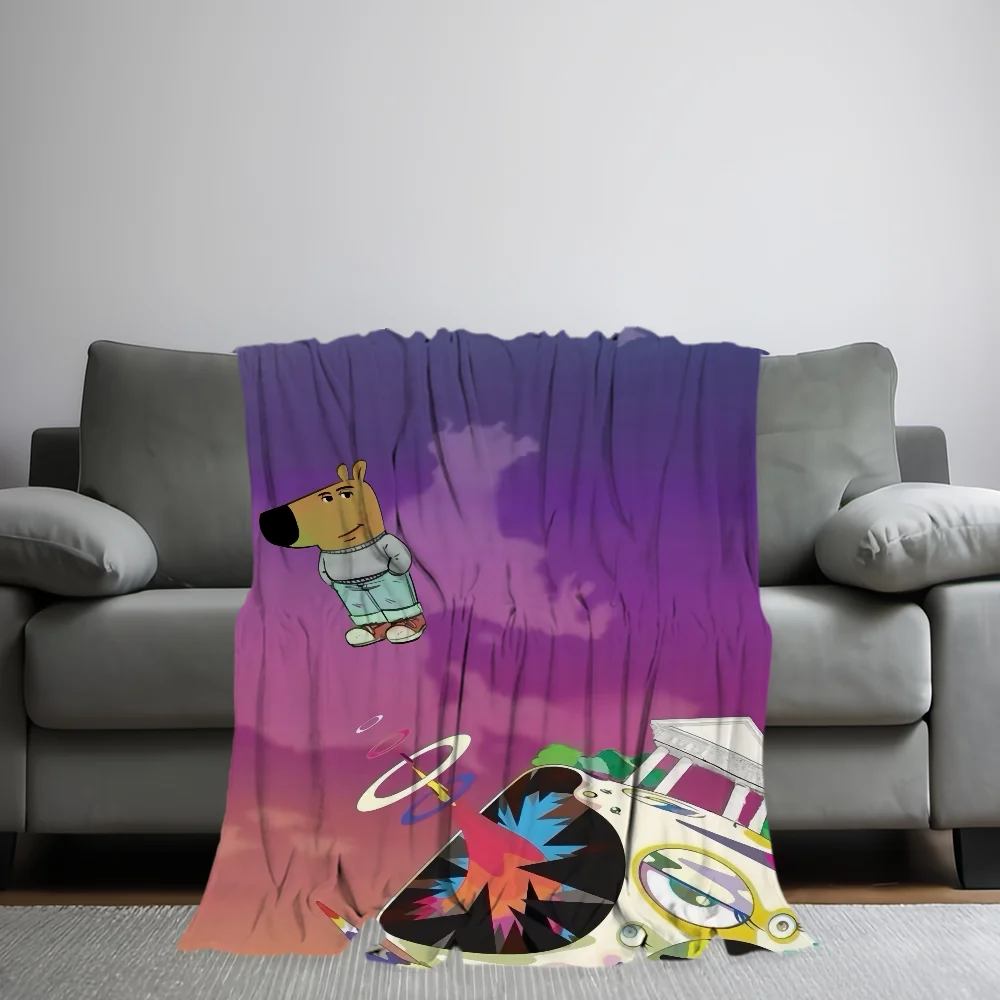 Meme Funny Chill guy Blanket Skin friendly comfort warm soft plush blanket suitable sofa living room office bedroom 5