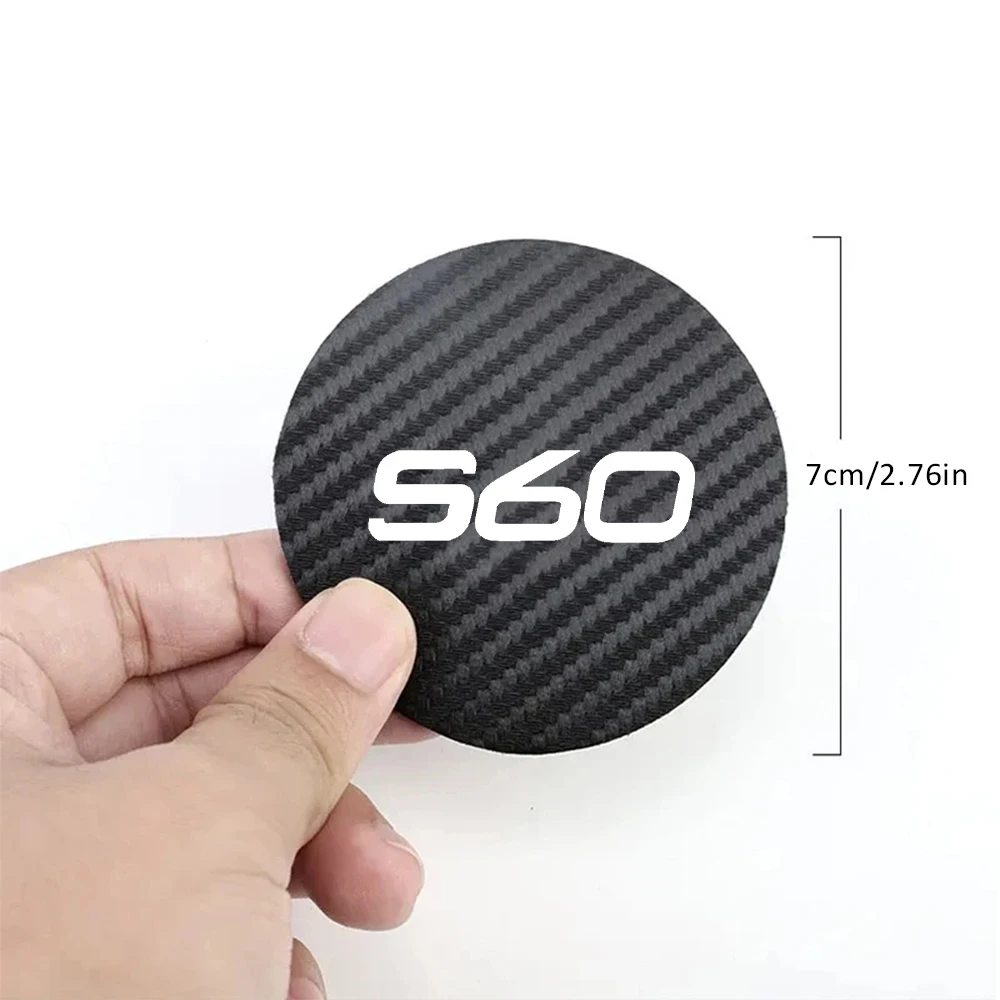 2개 자동차 스타일링 코스터 콘솔 물컵 미끄럼 방지 패드 액세서리 볼보 XC90 XC60 T6 S60 C70 XC40 V40 XC70 V70 V60 V50 용