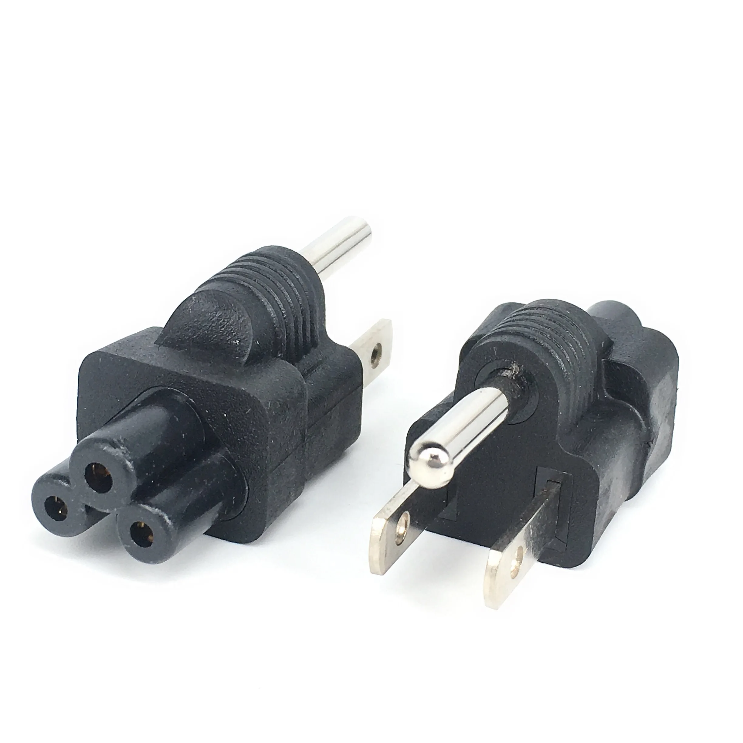USA AC power cable plug adapter IEC C5 to NEMA 5-15P Plug Adapter IEC C5 to USA NEMA 5-15P Power Plug Adapter