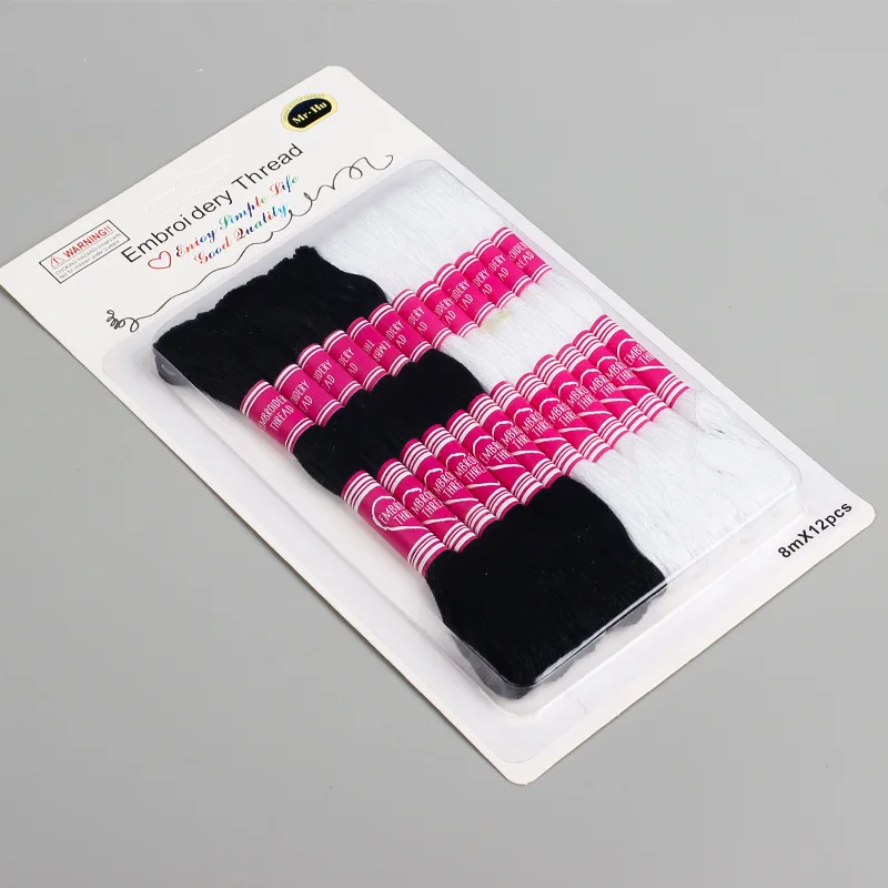 Premium Gradient Embroidery Floss Kit - Vibrant Rainbow Colors, High-Quality Cotton Threads