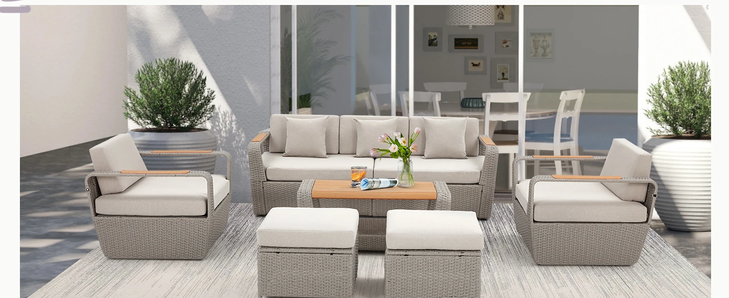 6 piece patio furniture sets