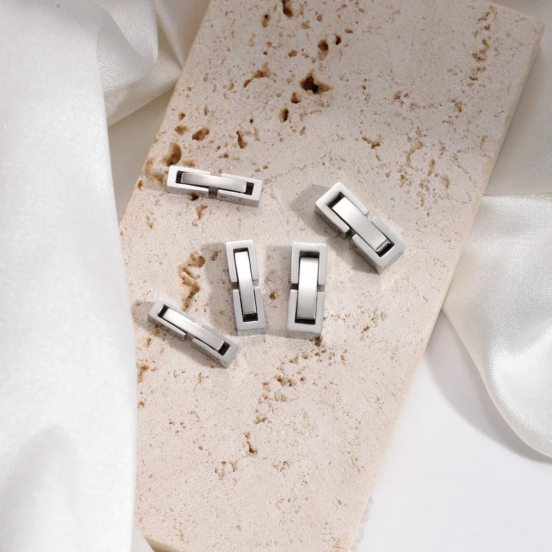2 stücke 14mm lange goldene Edelstahl falte über Verschlüsse Halskette Armband Extender Set für DIY Verlängerung Schmuck machen kein Verblassen – Detail 3