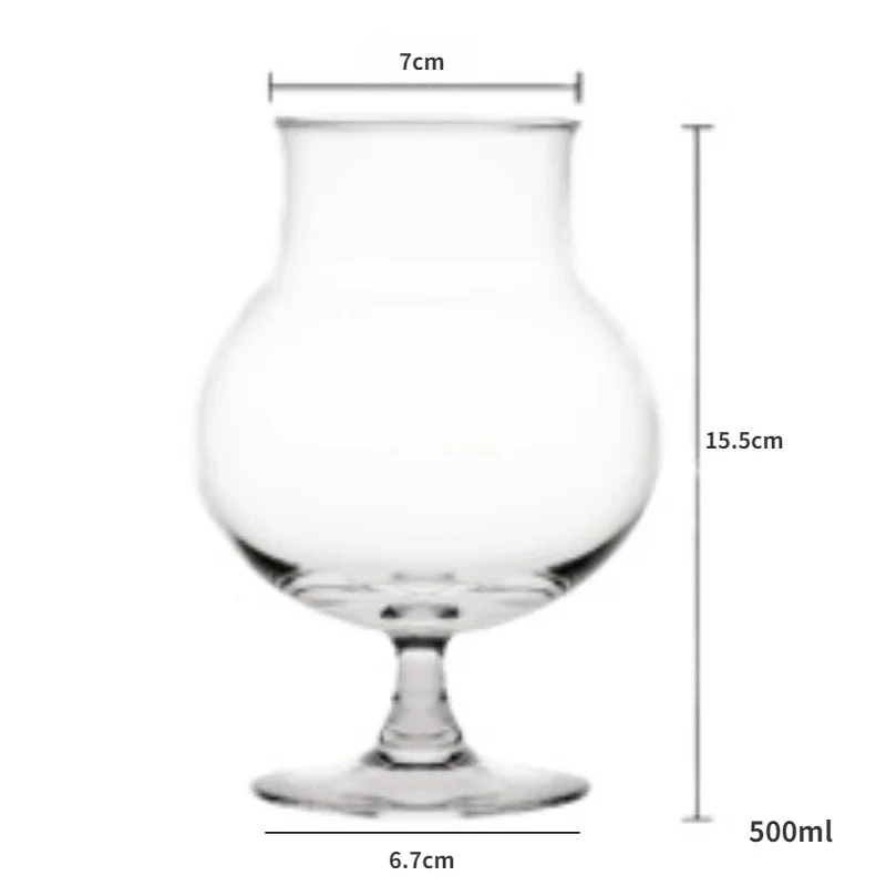 2pcs Classic 500ml Wheat Craft Beer Cup Set Home Bar Tasting Wine Glass Juice Cold Drink Goblet Drinkware