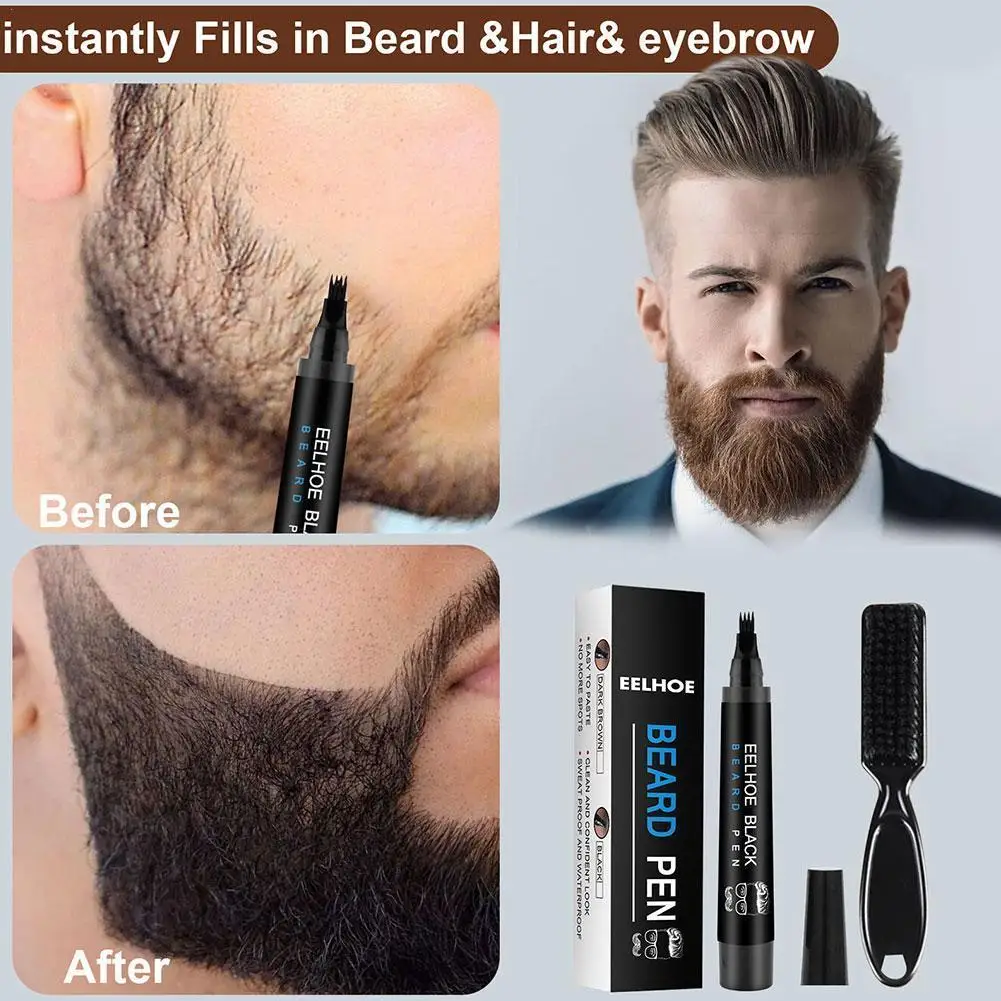 canong male to female sells stage lights with 5 audio lines power amplifier headphone amplifier mixer and microphone connect Beard Filling Pen Kit Barber Pencil With Brush Male Tool Hair Eyebrow Engraving Shape Mustache Styling Salon Repair Tool