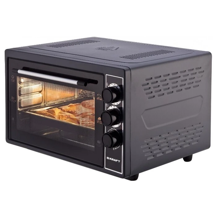 Мини-печь KRAFT KF-MO 3801BL черный (38 л, 1500 W)