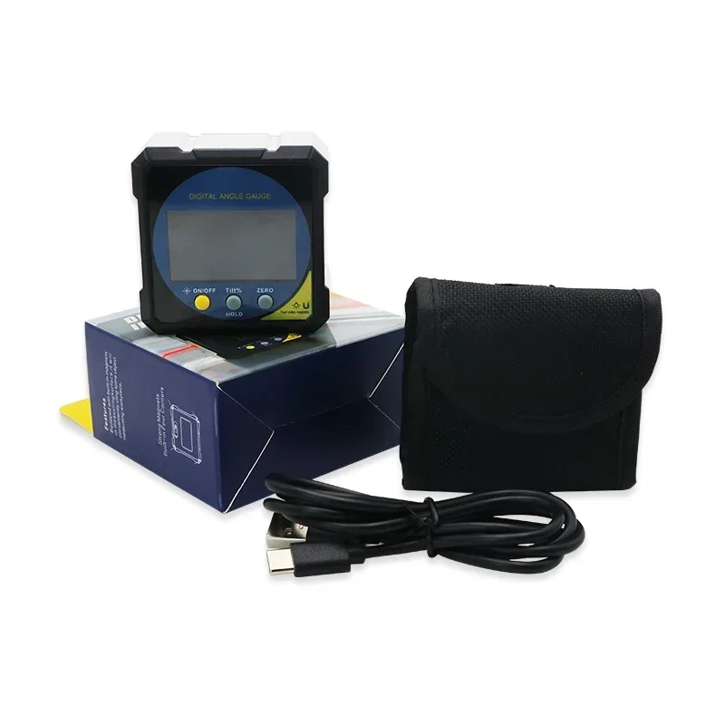 SHAHE Digital Level Angle Gauge Angle Finder Protractor Inclinometer Aluminum Framework With 4-side Magnet 6