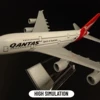 Scale 1:400 Metal Aircraft Model, Qantas A380 Airplane Diecast Plane Aeroplane Home Office Decor Mini Moto Toys for Boy 4
