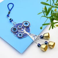 Turkish Blue Evil Eye Life Trees Windchime Lucky Charm Hanging Ornament E7CB 1