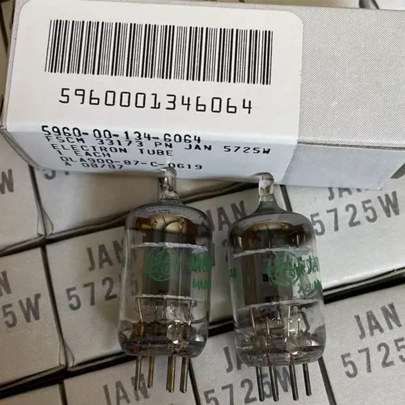 JAN 5725 진공 전자 튜브 밸브, 오디오 프리앰프용 전자 튜브 페어링, 6CCH1-6AK5 6K4 EF95 6J2 로 교체 가능, 5725W, 2 개