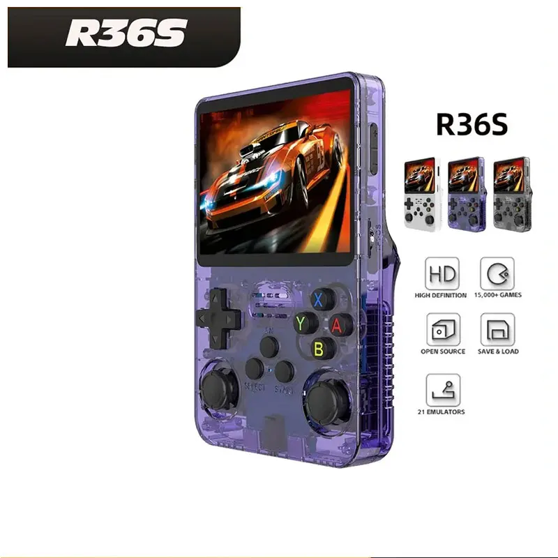 R36S Retro przenośna konsola gra wideo 64GB 15000 + gry System Linux 3.5 Cal ekran IPS przenośny kieszonkowy odtwarzacza wideo