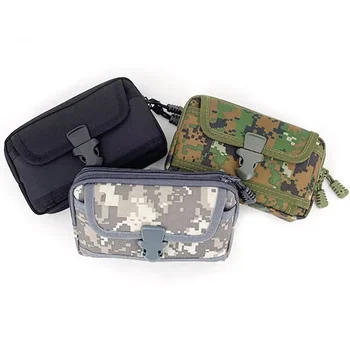 Camo Molle Pouch Tactical Belt marsupio portafoglio da esterno borsa a mano Utility EDC Bag per borsa da caccia per telefono da 6.5''