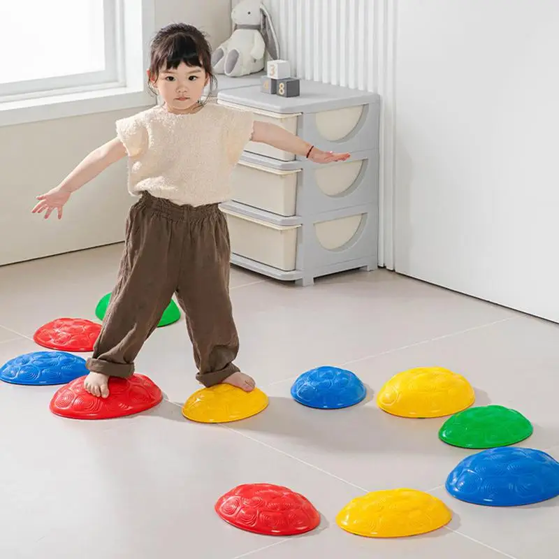 

Kids Stepping Stones Non-Slip Balancing River Stones Outdoor Obstacle Course Toys 3-8 Years Kids Balance Game outdoor sports