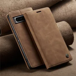Azororo Cover per Google Pixel 8 Pro 5G, Premium PU Pelle Custodia, Magnetica Carta Fessura Portafoglio Case, Flip Cavalletto Custodia per Google Pixel 8 Pro - Vino Rosso