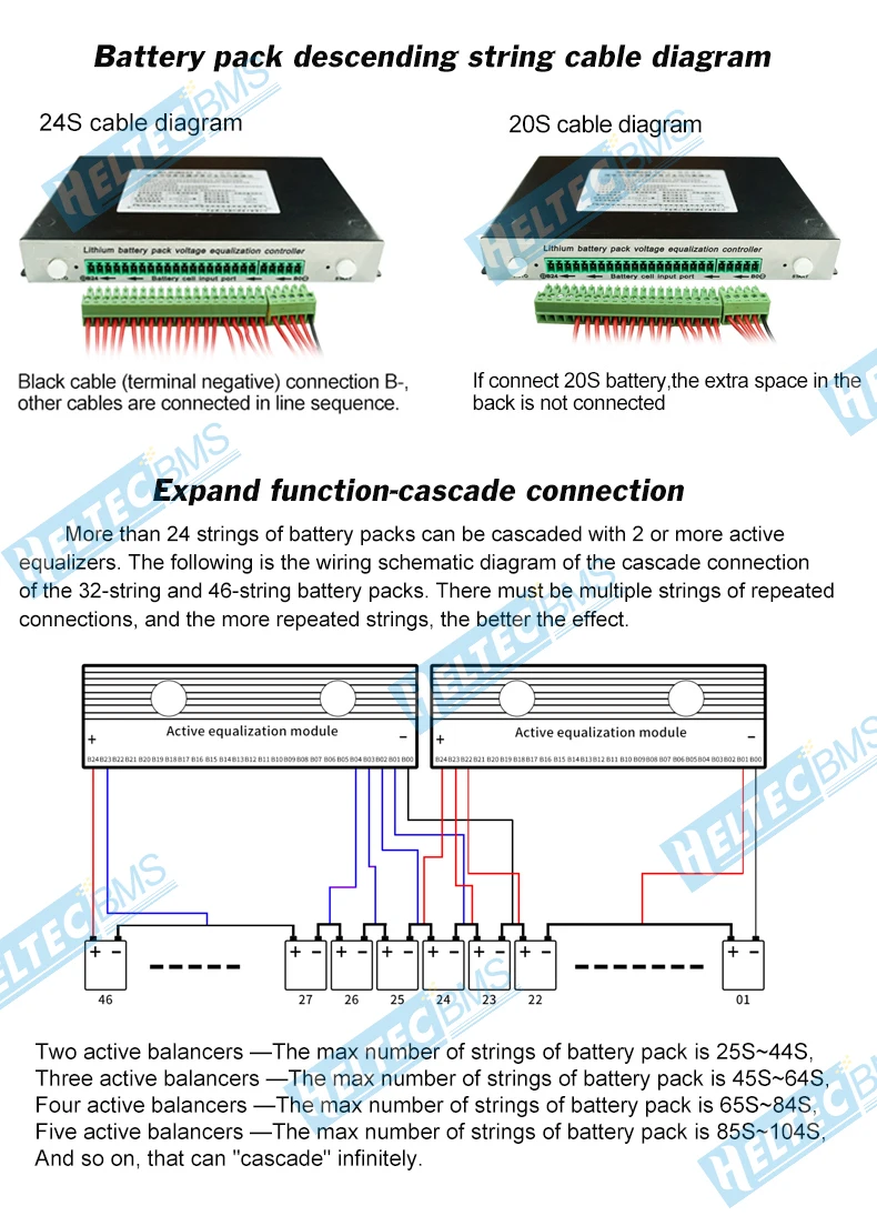 lifepo4 capacitor de energia da bateria lipo 8s 10s 12s 16s 20s