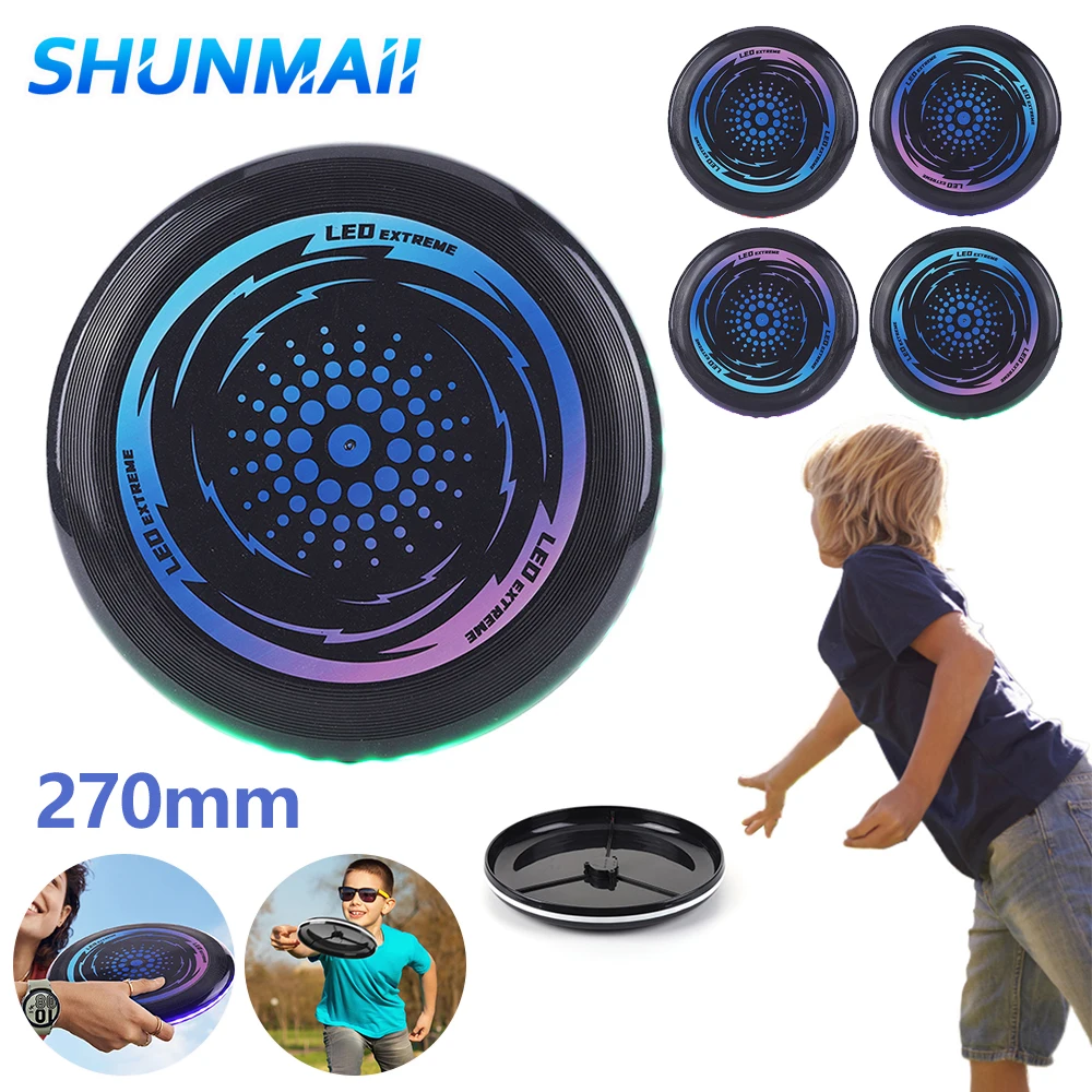 Flying Disc LED Light Up Flying Disc Glow in The Dark Ultimate Brightness Glowing Golf 49 LEDs for Outdoor Sports