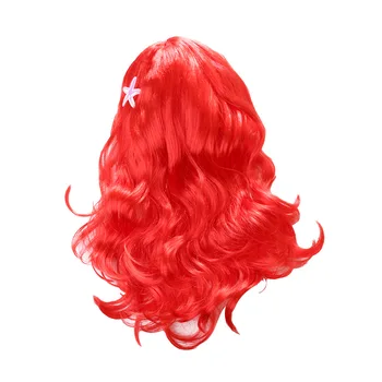 할로윈 새해 인어 공주 코스튬 코스프레 가발, 파티, 어린이, 소녀, 헤어 액세서리
