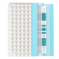 Матрас с пружинным сердечником, 7-зонный матрас из холодной пены, 140x200 см, 100% протестирован на загрязнение Oeko-Tex, справочный topping со скрытой микрофиброй — изображение 5