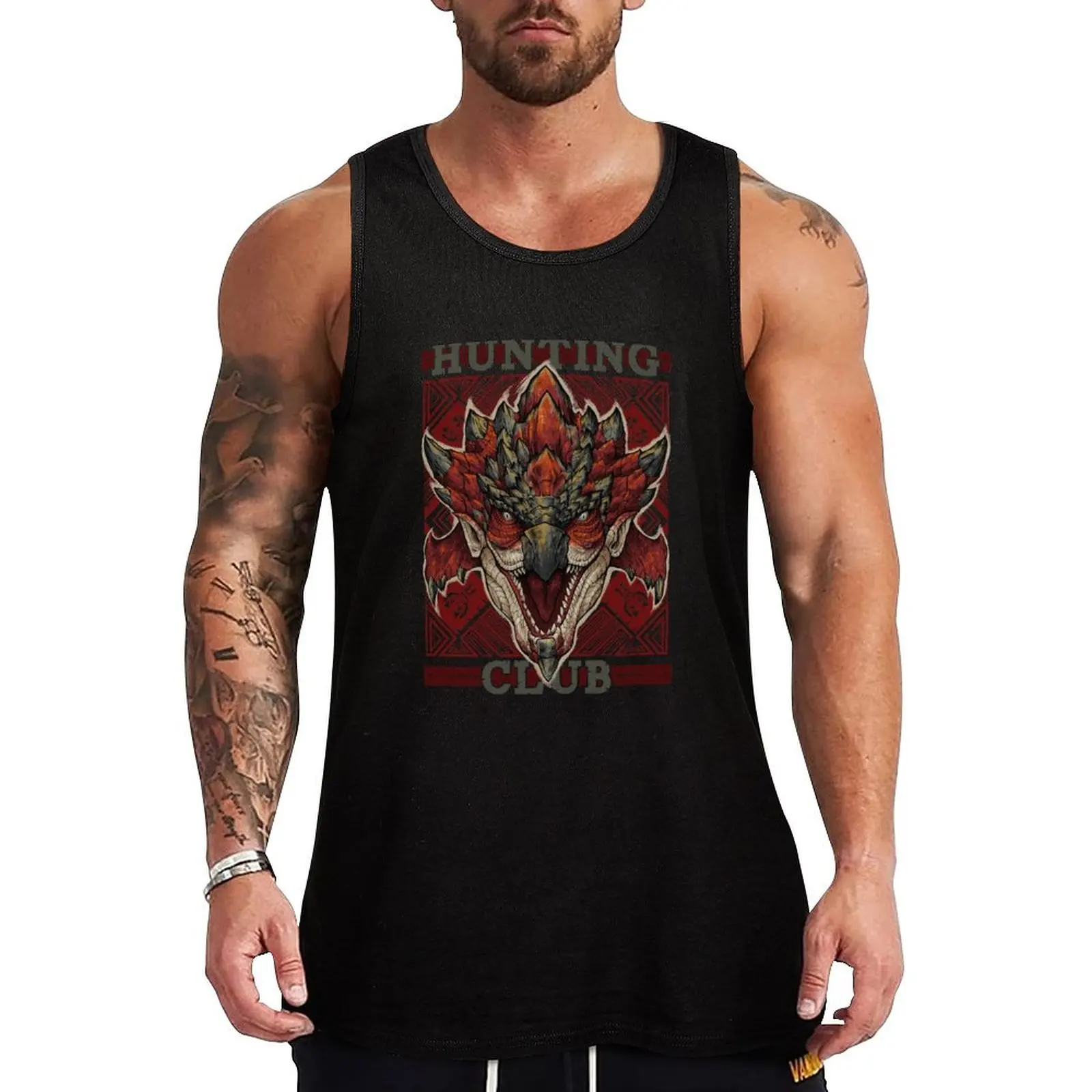 

Hunting Club: Rathalos New World Tank Top cool things anime clothes anime t-shirts t shirt gym