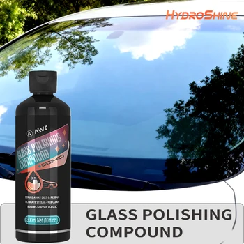 Car Glass Polishing Compound Glass Film Remover Windshield Cleaner Film Coating Oil Paste Film Emoval Cream Stains Auto Detail