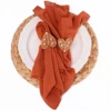 Set of6 Cotton Cloth Napkins Gauze 30x30cm Fabric for Wedding Decor Everyday Use Dinner Tea Towel Table Village Christmas Napkin 4