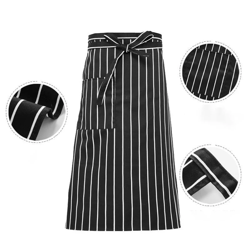 Set Cooking Apron Catering Cap Hotel Chef Pinafore Man Restaurant Kitchen Cook Work Apron Bakery Cafe Woman Waiter Hat