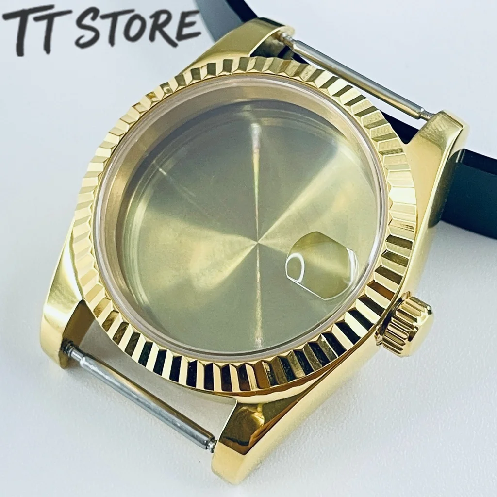 Premium Waterproof Watch Case with Sapphire Crystal - Silver, Black, Gold, and Rose Gold