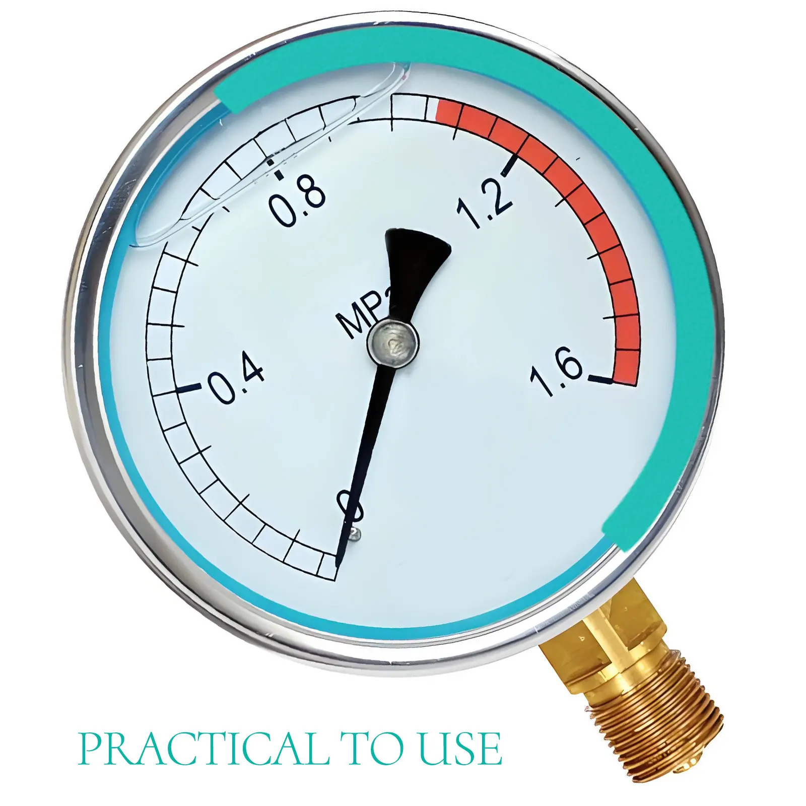 7장의 압력 게이지 데칼 투명한 측정 판독을 위한 접착식 표시 라벨 모든 제품에 안전 효율성이 향상됨