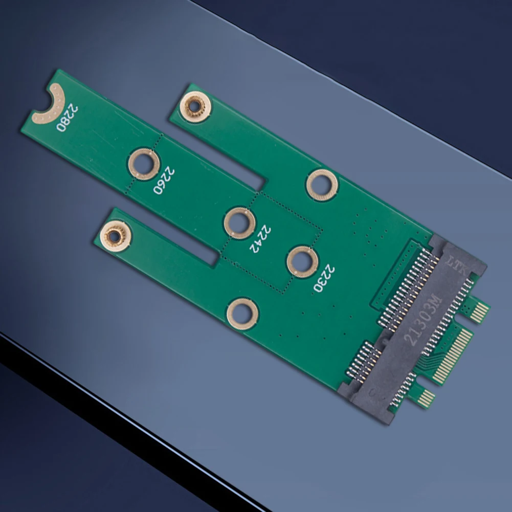 MSATA to NGFF SSD Converter Card Adapter Dual Functionality for M2 SSD with Four Mounting Holes 2230 to 2280 Compatibility