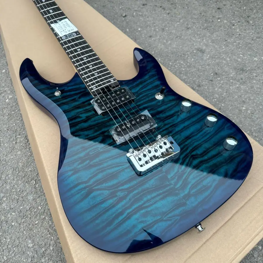 electric guitar mahagony body quilted maple top