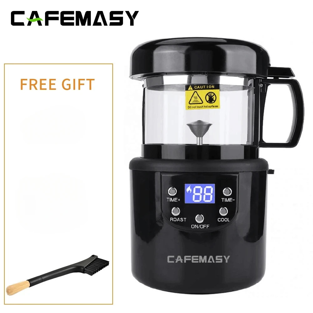 CAFEMASY Electric Coffee Roaster Machine Mini Household Air Coffee Bean Roaster Temperature Control Roasting Machine