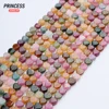 Clearance Natural Colorful Tourmaline 6mm Heart Beads Healing Crystal for Jewelry Making Bracelet DIY Accessories Wholessale 4