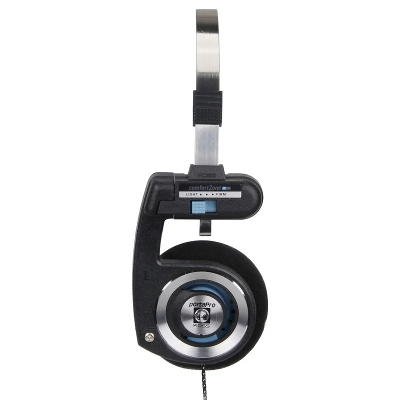 KOSS porta pro Gauss PPP-Kopfhörer, Schwarz, Blau, Subwoofer-Headset, kabelgebunden, Vintage-Influencer – Detail 5