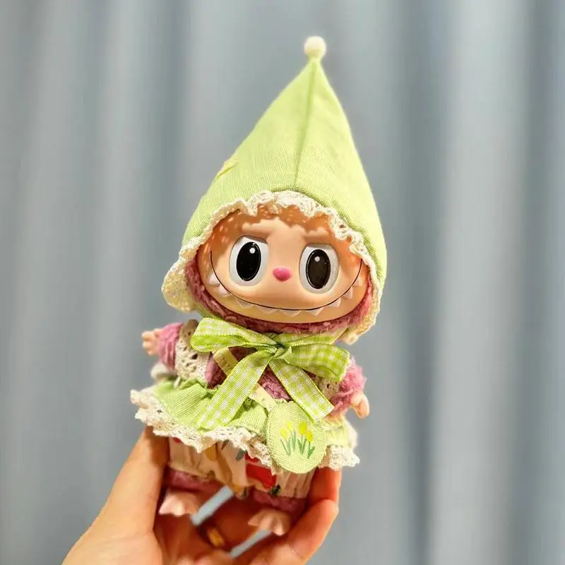 

Одежда для кукол Labubu 17 см, дождевик для куклы Time to chill doll
