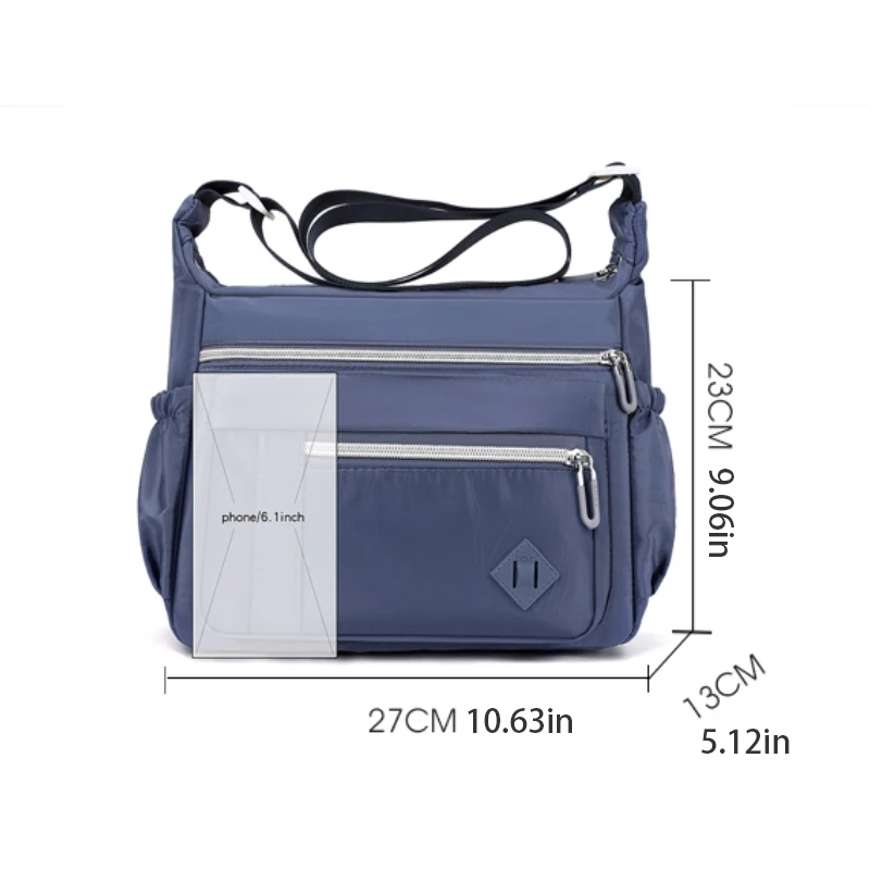 Neutral new men's and women's bags, single shoulder crossbody bags, travel bags, middle-aged and elderly multi-layer leisure mom
