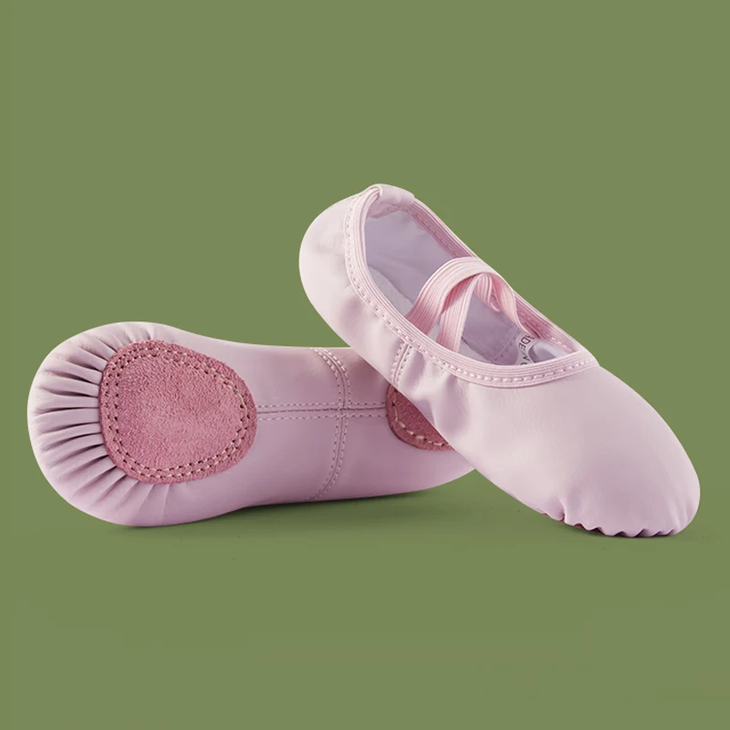 PU Leather Ballet Shoes Dancing Slippers Gymnastics Shoes Dance Shoes