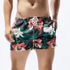 Casual Hawaiian Swimming Trunks For Men Boho Vintage Floral Print Board Shorts Drawstring Double Pocket Trunks Surfing Swim Wear 1